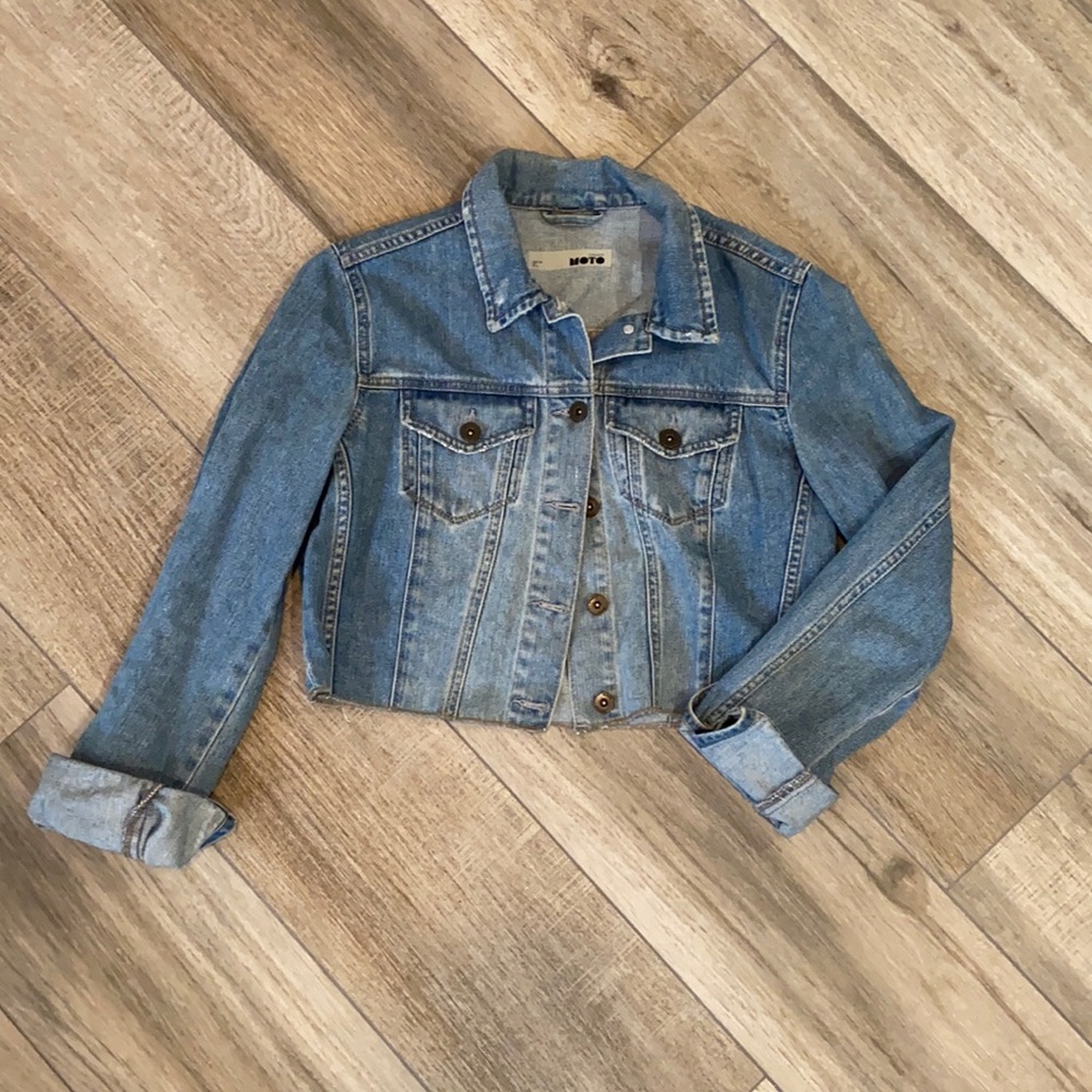 Top Shop Moto Denim Jacket